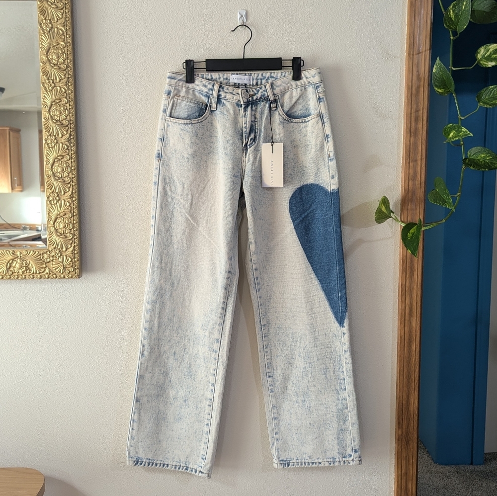Angel Kiss Heart Jeans 28